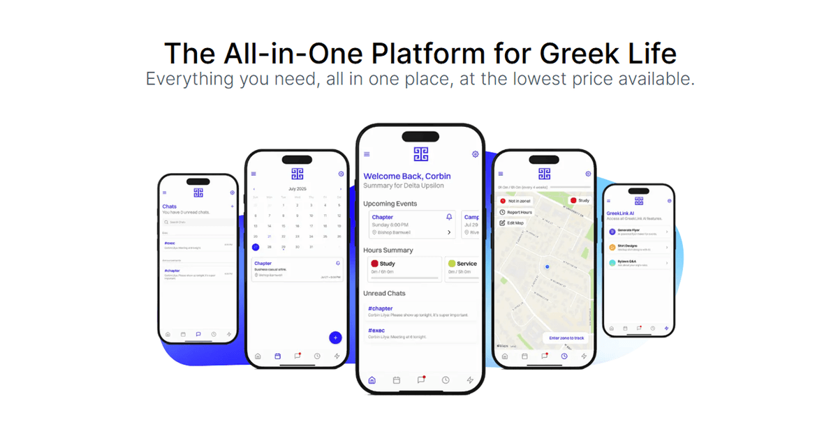 GreekLink Main Screenshot